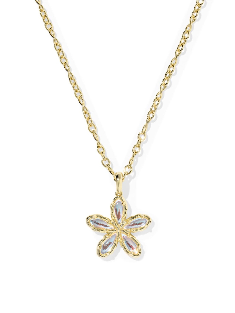 Kendra Scott Kyla Flower Pendant Necklace in Dichroic Glass
